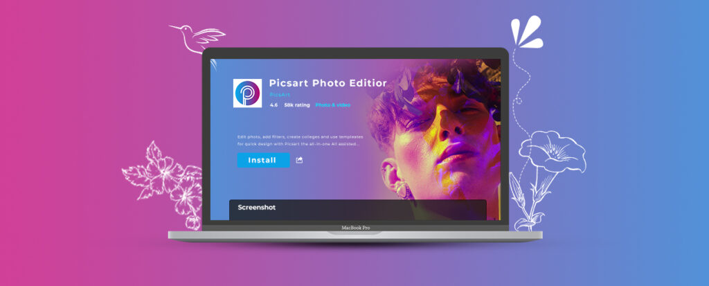 PicsArt Mod APK installation on PC.